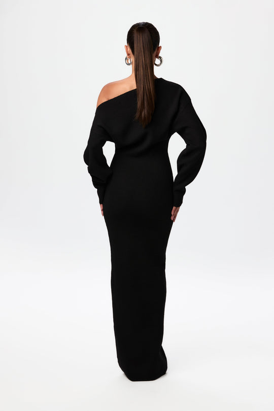 Kimmie Knit Off-Shoulder Sweater Maxi Dress