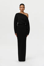Serena Knit Off-Shoulder Sweater Maxi Dress
