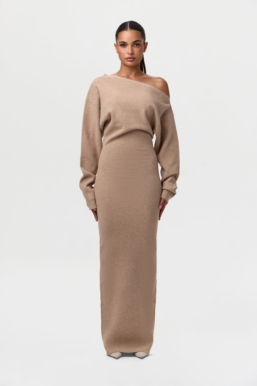 Serena Knit Off-Shoulder Sweater Maxi Dress