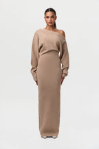 Serena Knit Off-Shoulder Sweater Maxi Dress