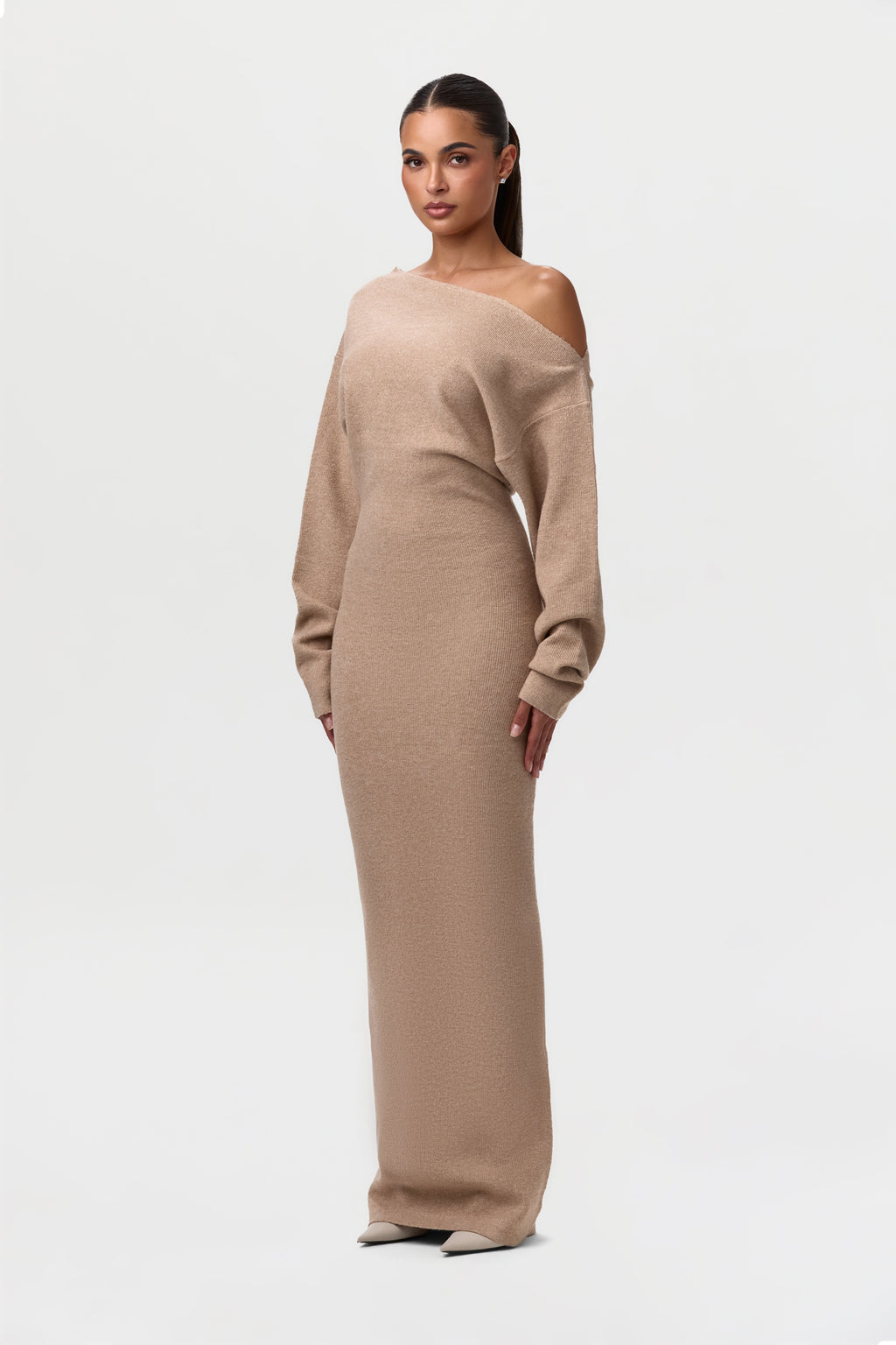 Serena Knit Off-Shoulder Sweater Maxi Dress