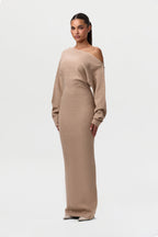 Serena Knit Off-Shoulder Sweater Maxi Dress
