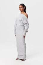 Kimmie Knit Off-Shoulder Sweater Maxi Dress