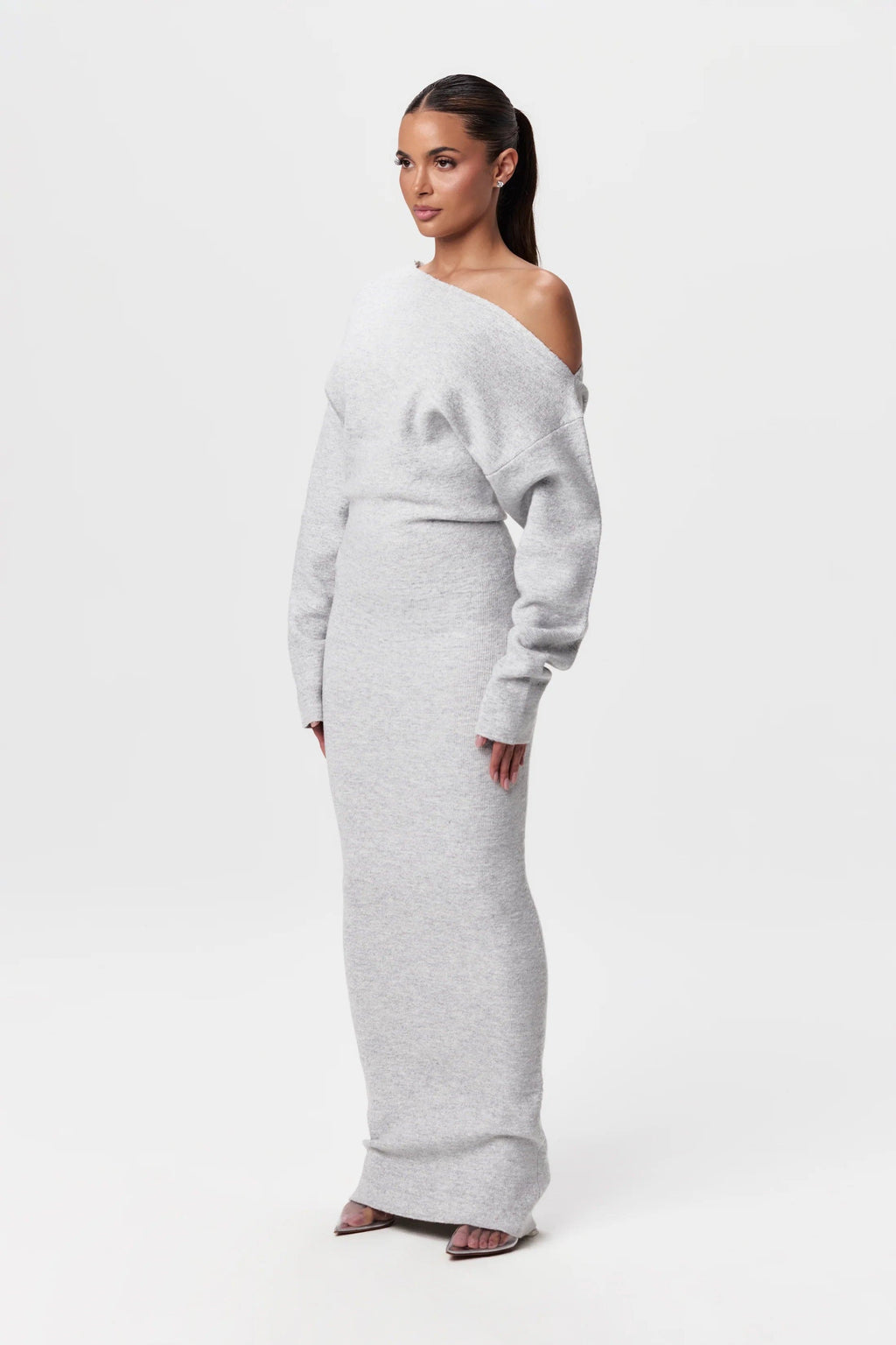 Serena Knit Off-Shoulder Sweater Maxi Dress