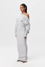 Serena Knit Off-Shoulder Sweater Maxi Dress