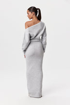 Kimmie Knit Off-Shoulder Sweater Maxi Dress
