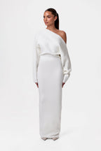 Kimmie Knit Off-Shoulder Sweater Maxi Dress