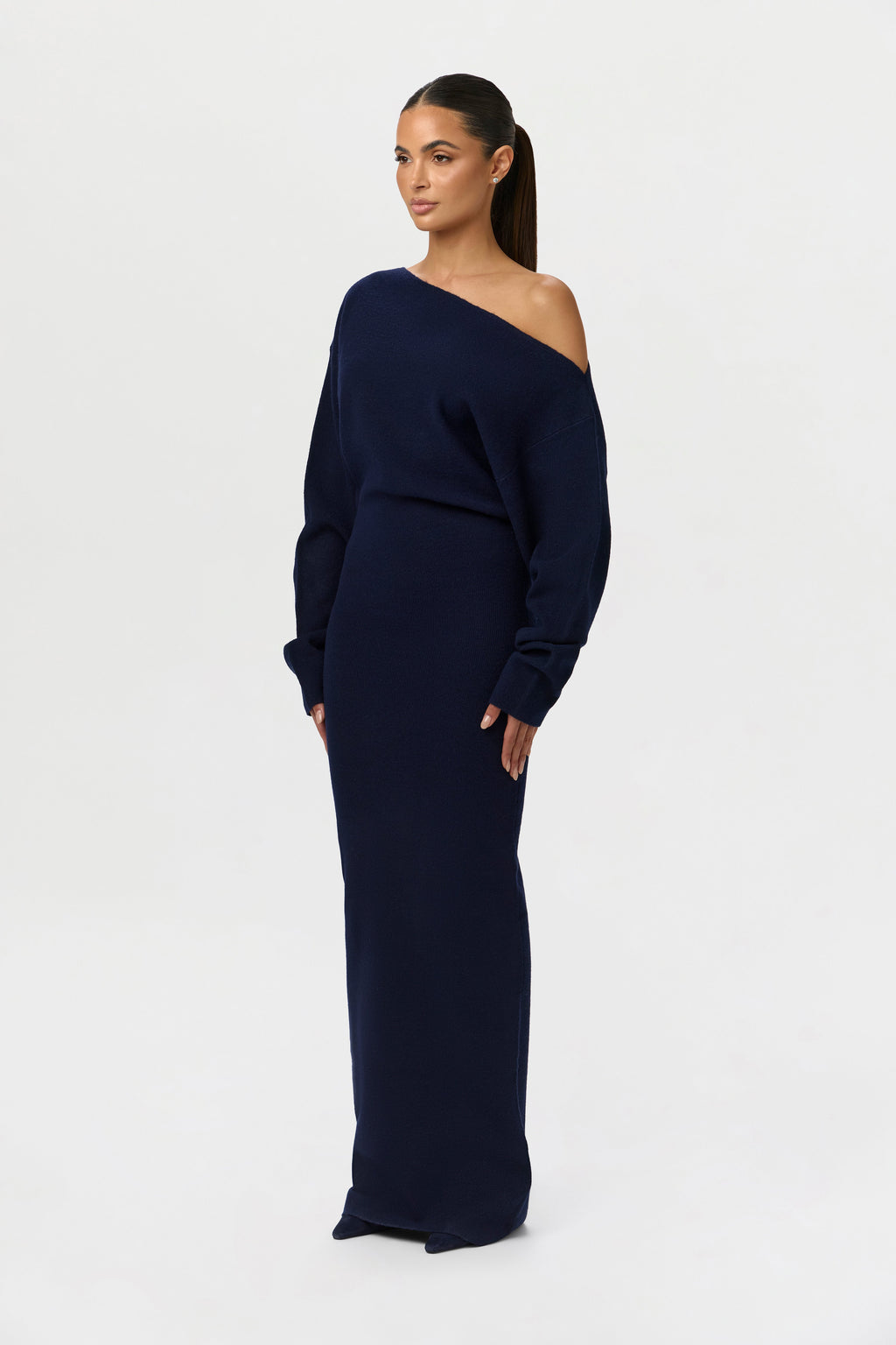 Serena Knit Off-Shoulder Sweater Maxi Dress