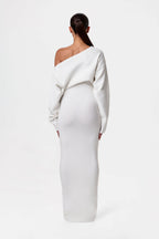 Kimmie Knit Off-Shoulder Sweater Maxi Dress