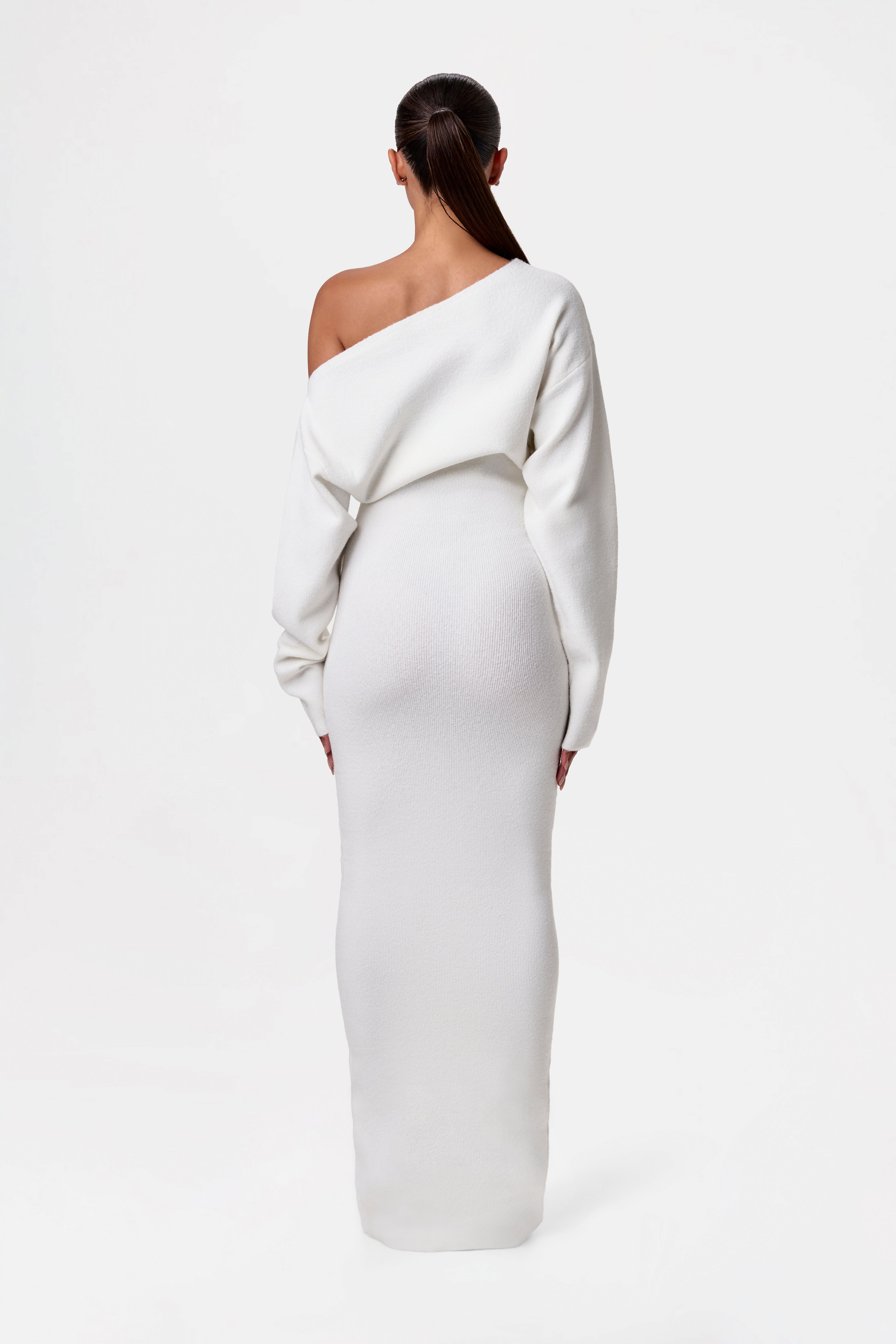 Kimmie Knit Off-Shoulder Sweater Maxi Dress
