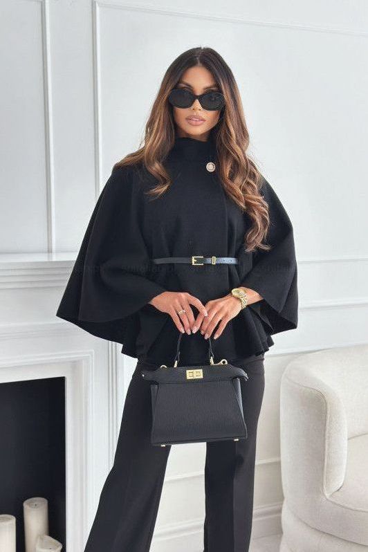 Maria Cape Belt Coat
