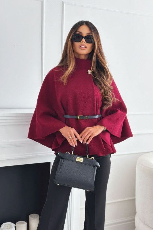 Maria Cape Belt Coat