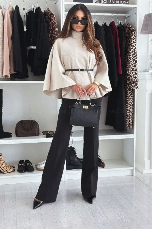 Maria Cape Belt Coat