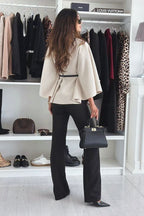 Maria Cape Belt Coat