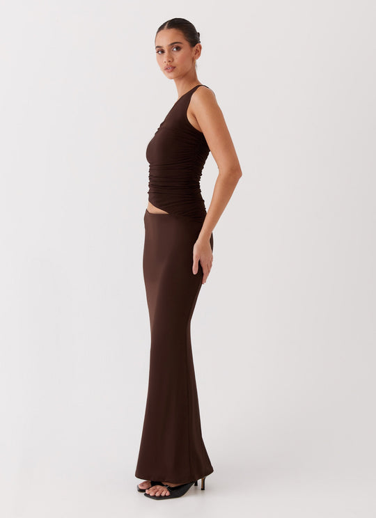 Leniora One Shoulder Maxi Dress