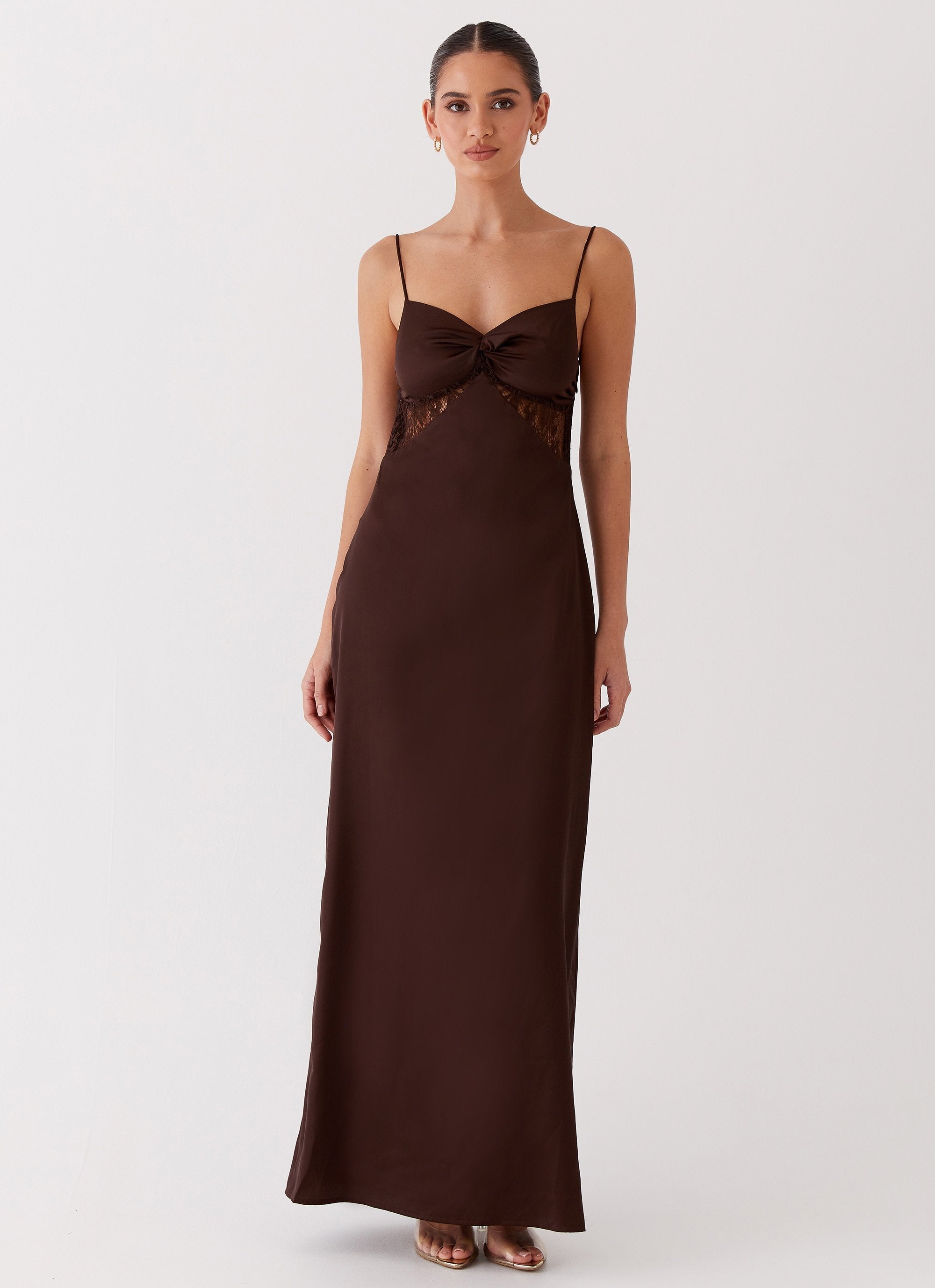 Lola Satin Lace Dress