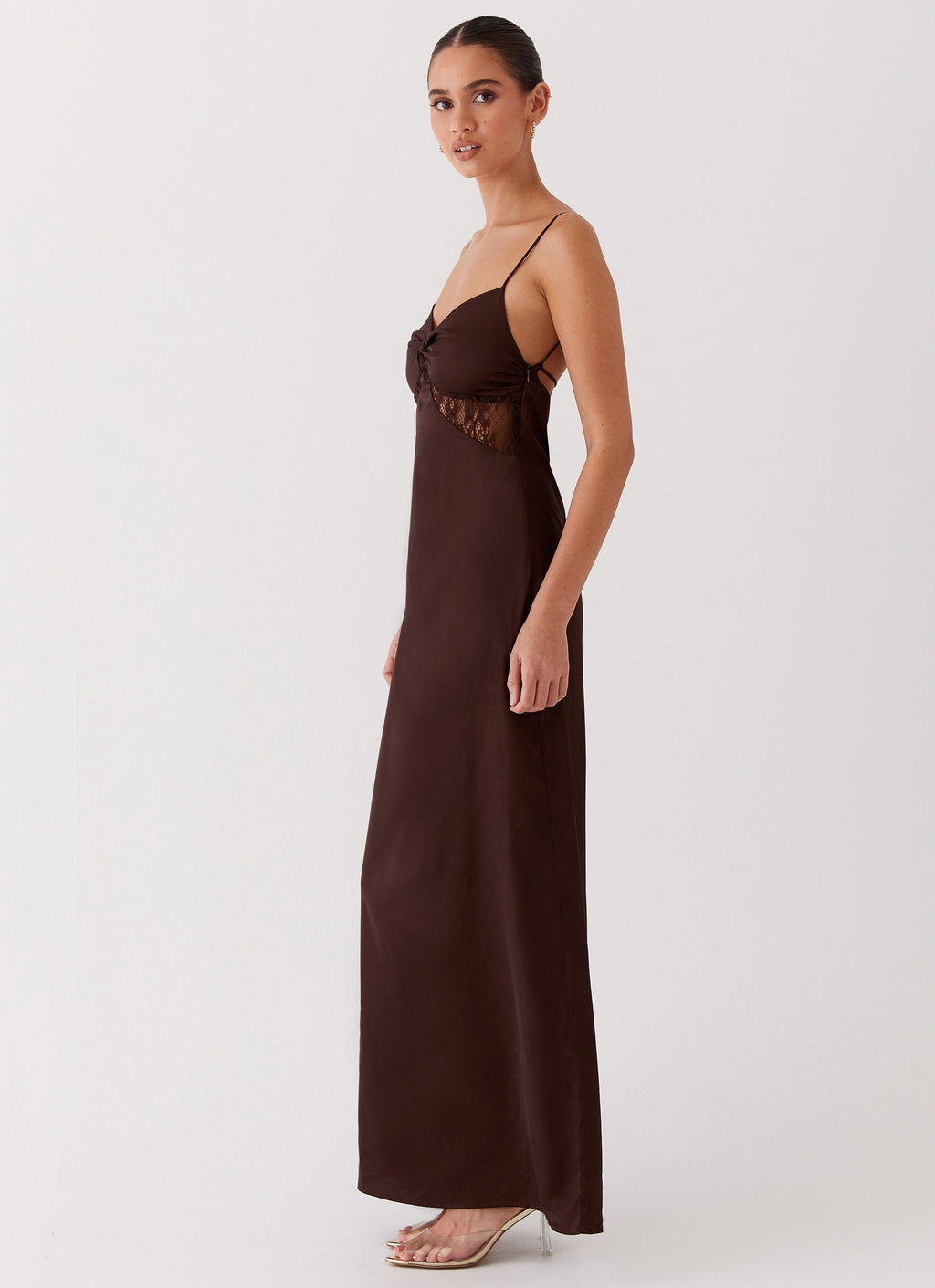 Lola Satin Lace Dress