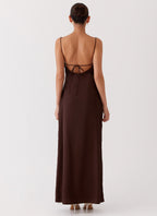 Lola Satin Lace Dress