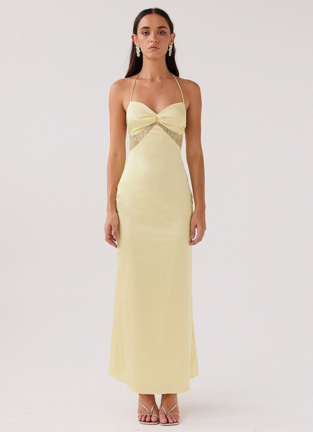 Lola Satin Lace Dress