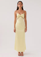 Lola Satin Lace Dress