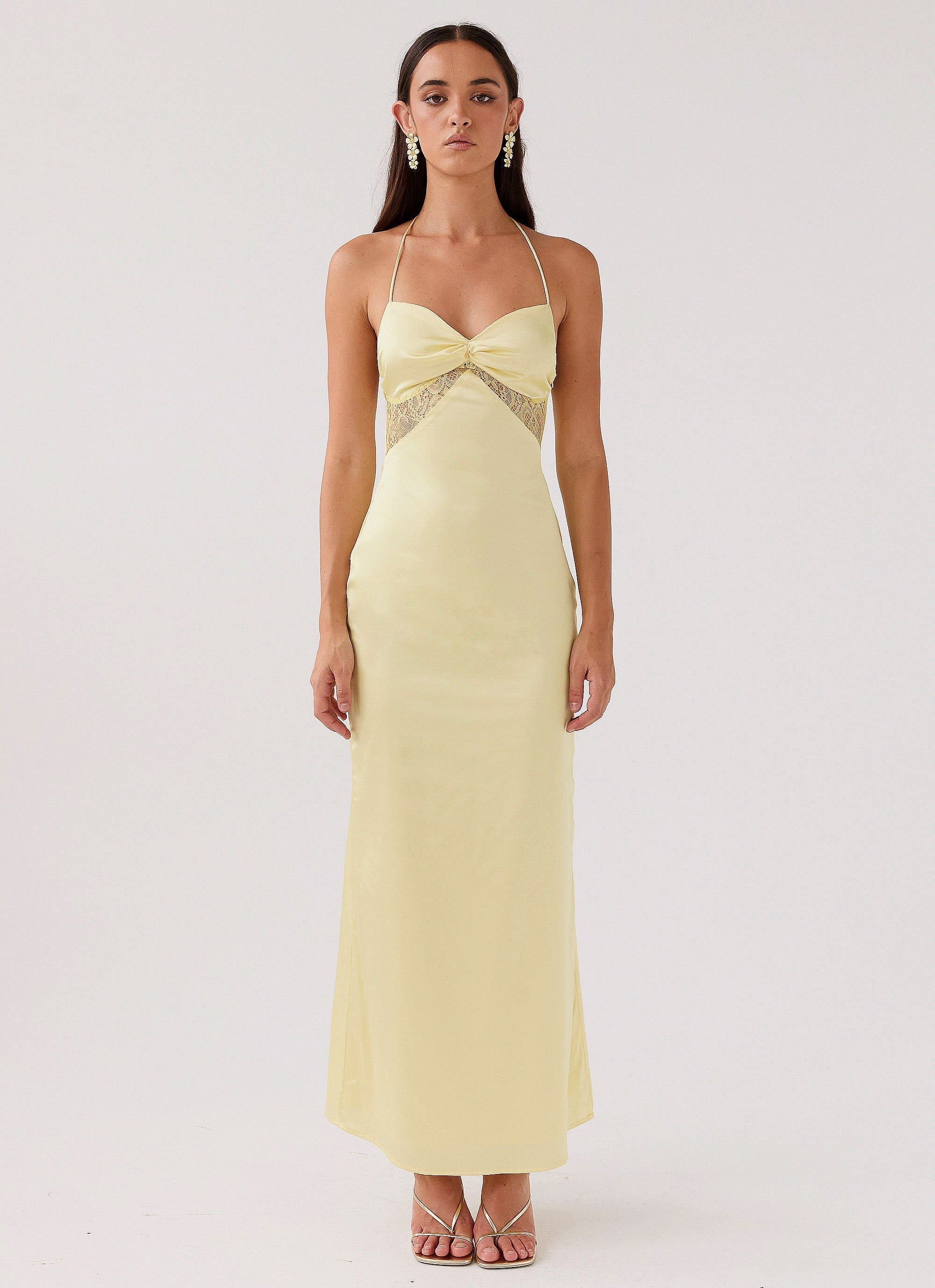 Lola Satin Lace Dress