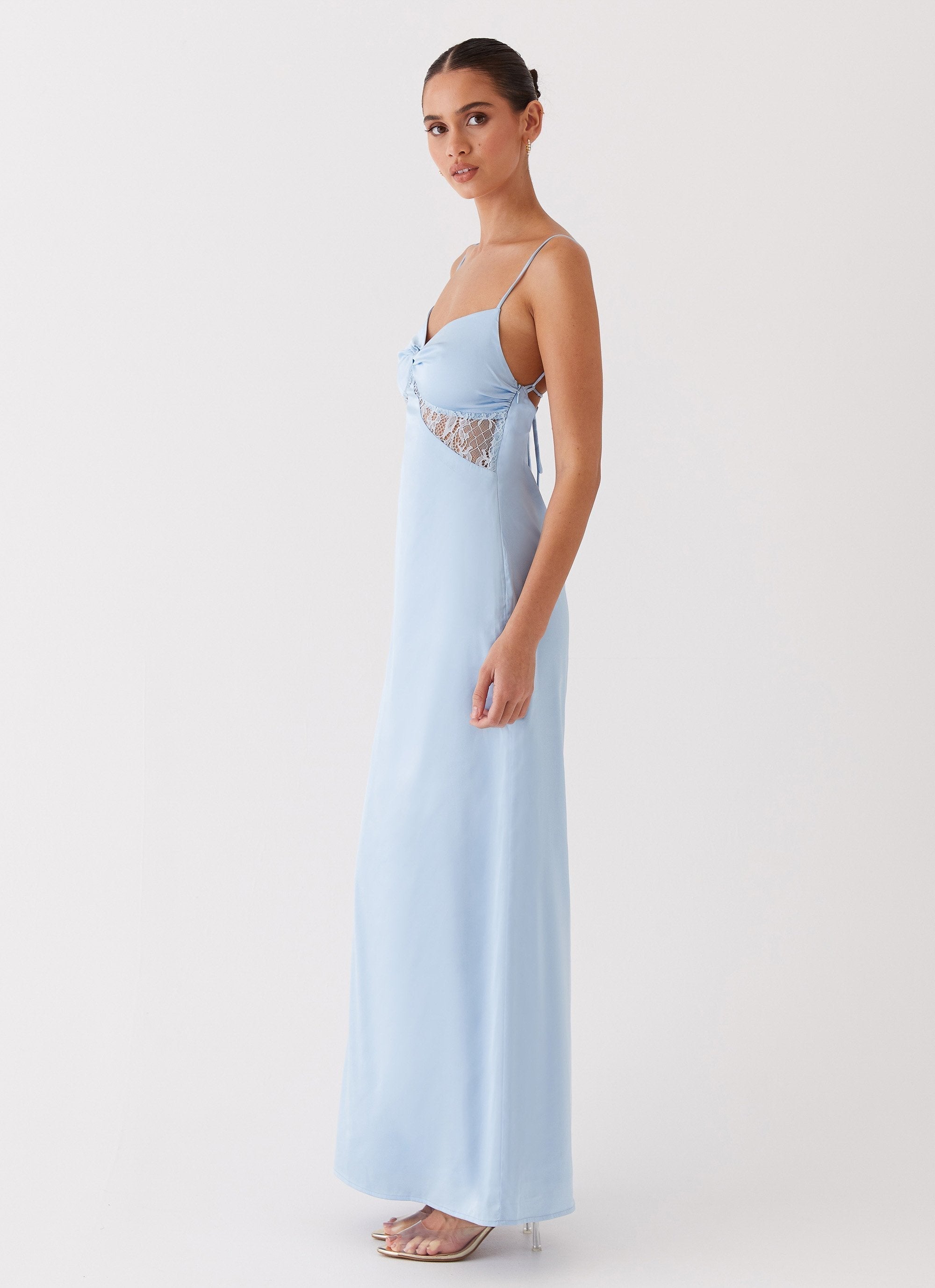 Lola Satin Lace Dress