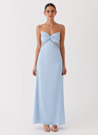 Lola Satin Lace Dress