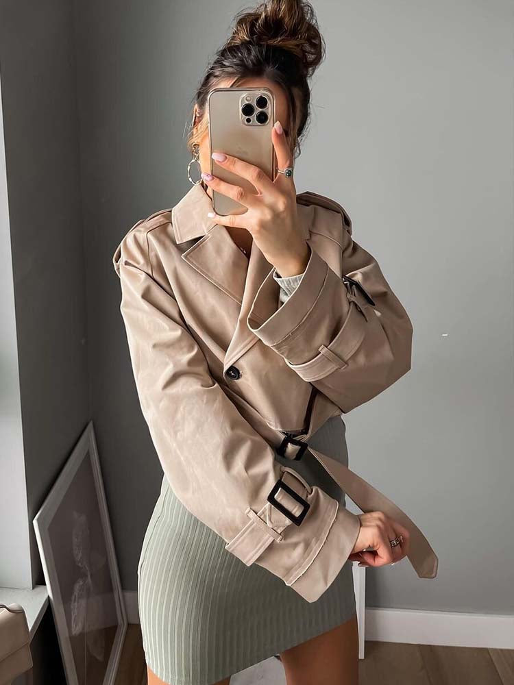 Audrey Cropped Trench Coat™