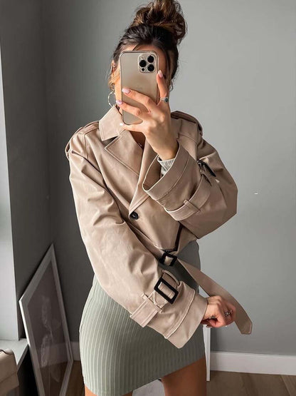 Audrey Cropped Trench Coat™