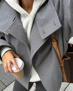 Claire wool coat High Neck