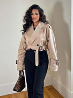 Audrey Cropped Trench Coat™