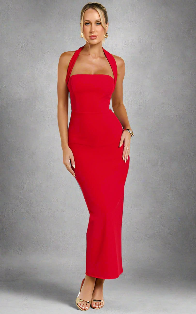 Thea | Halter-back Maxi Dress