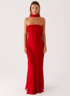 Chelsy Maxi Dress Red