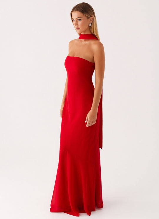 Chelsy Maxi Dress Red
