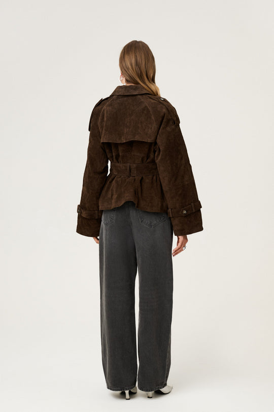 Maraiah Cropped Trench Coat