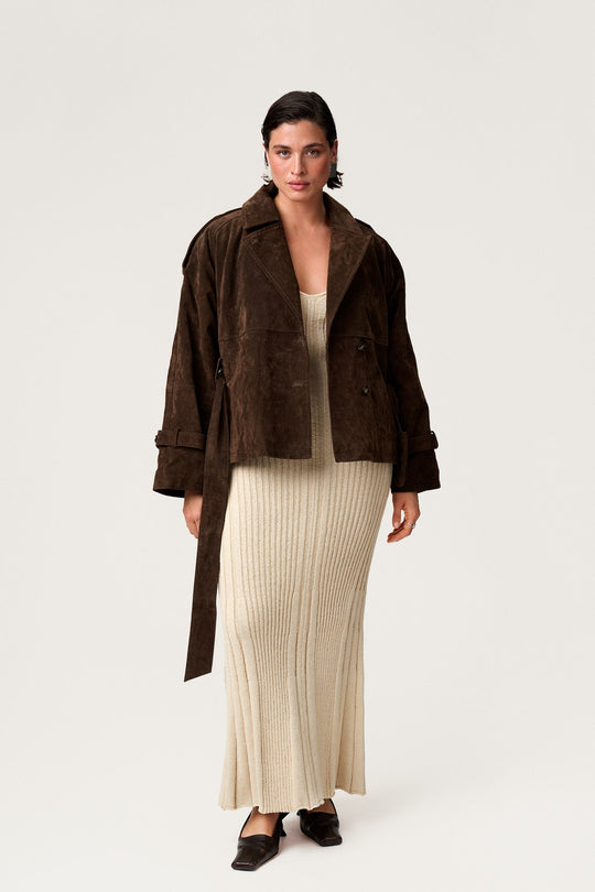 Maraiah Cropped Trench Coat