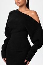 Serena Knit Off-Shoulder Sweater Maxi Dress