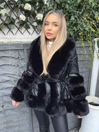 Maddie Leather Parka Jacket