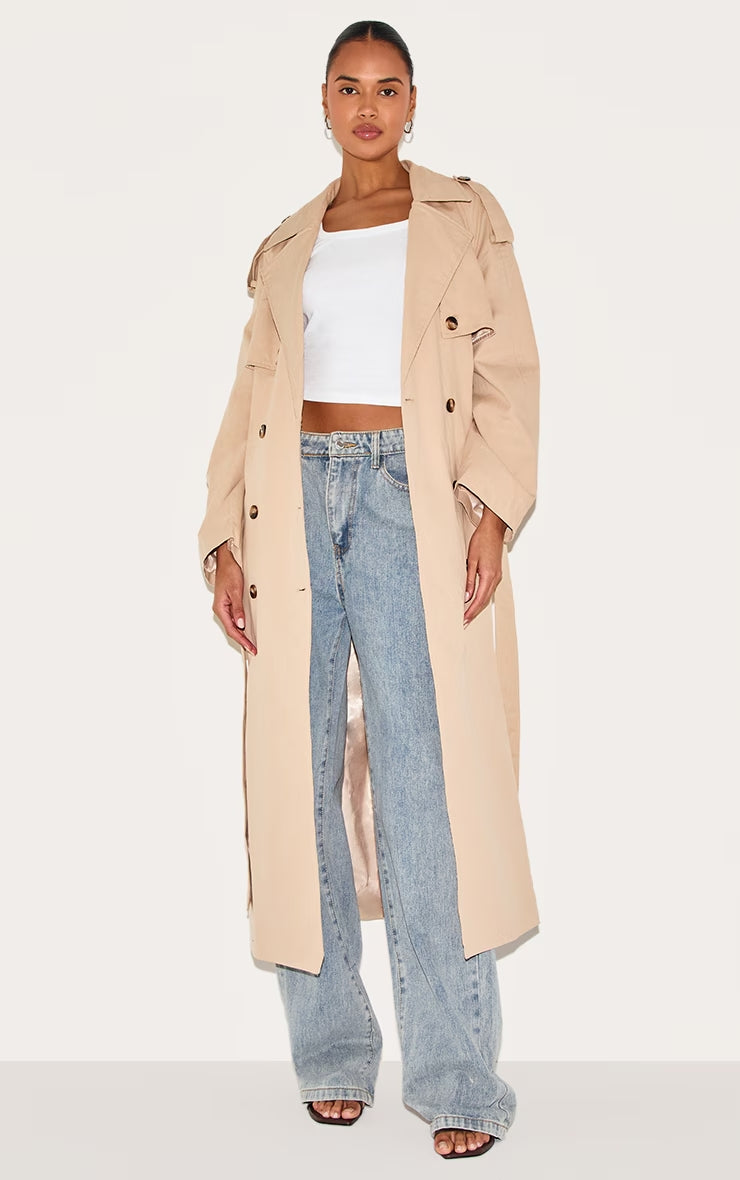 Karina long trench coat