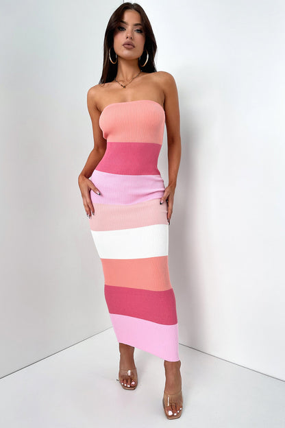 Chloe Maxi Dress - Pink