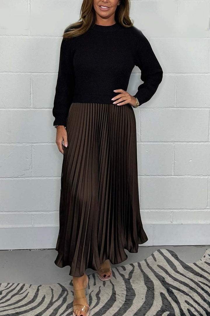 Isabelle Long sleeve Jumper & Pleated bottom style Dress
