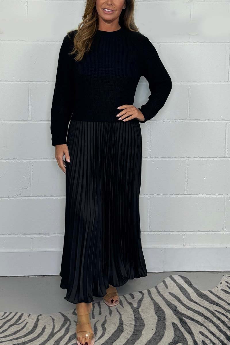 Isabelle Long sleeve Jumper & Pleated bottom style Dress