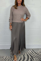 Isabelle Long sleeve Jumper & Pleated bottom style Dress