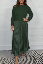 Isabelle Long sleeve Jumper & Pleated bottom style Dress