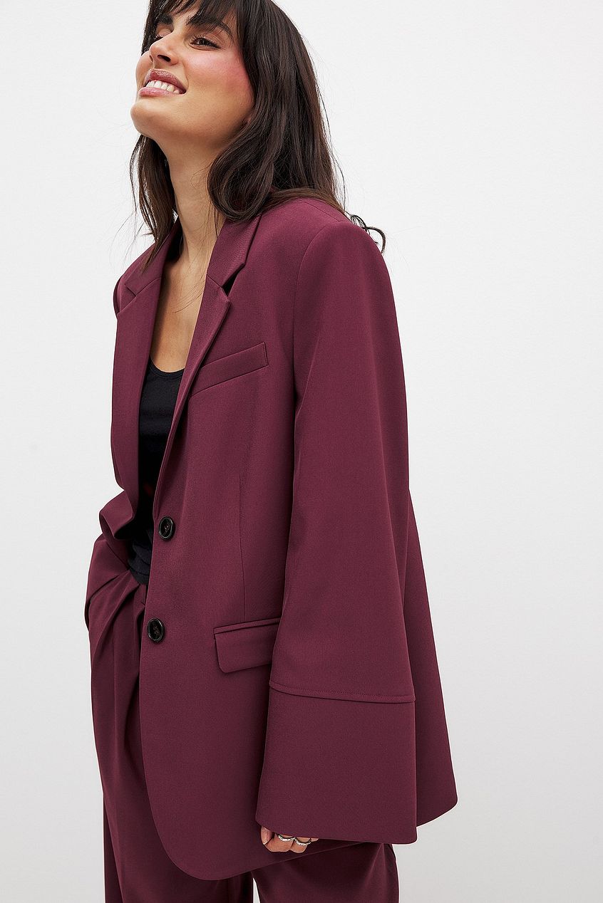 Bianca Burgundy Blazer