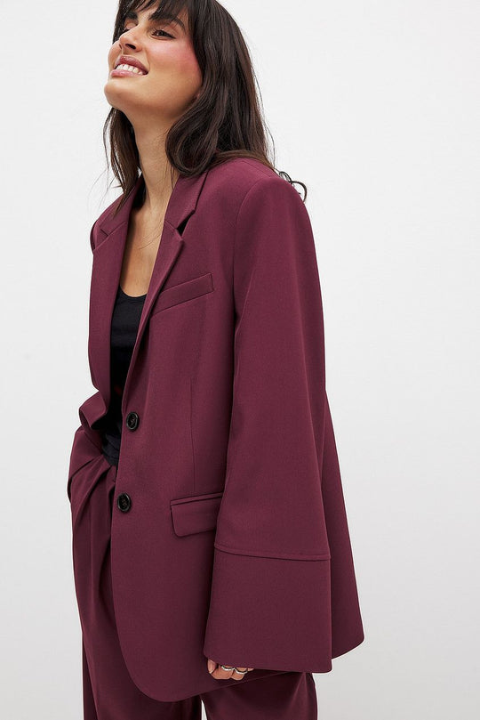 Bianca Burgundy Blazer