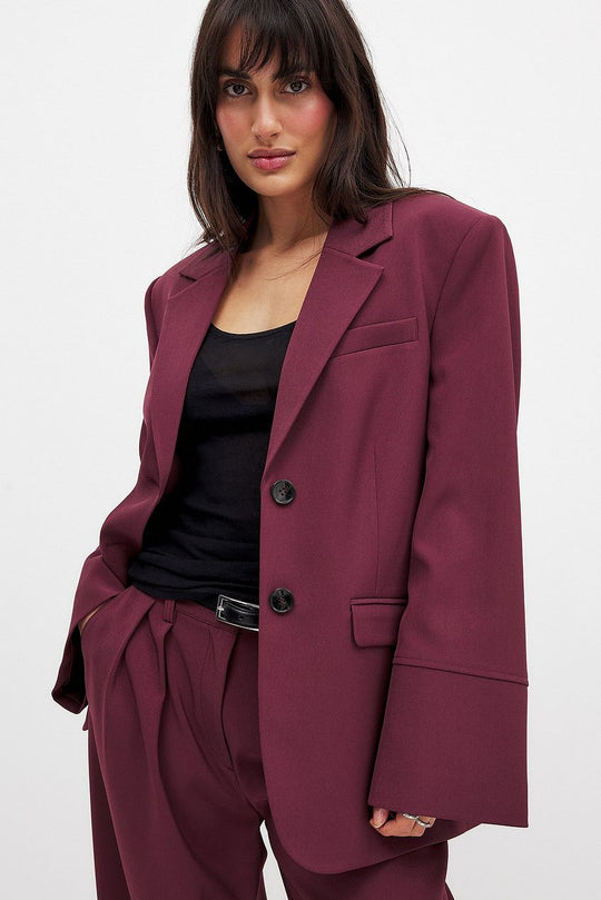 Bianca Burgundy Blazer