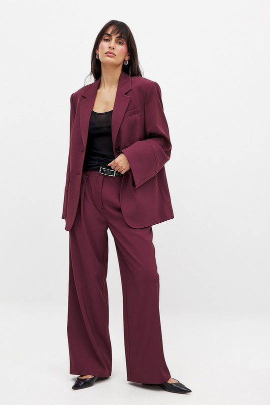 Bianca Burgundy Blazer