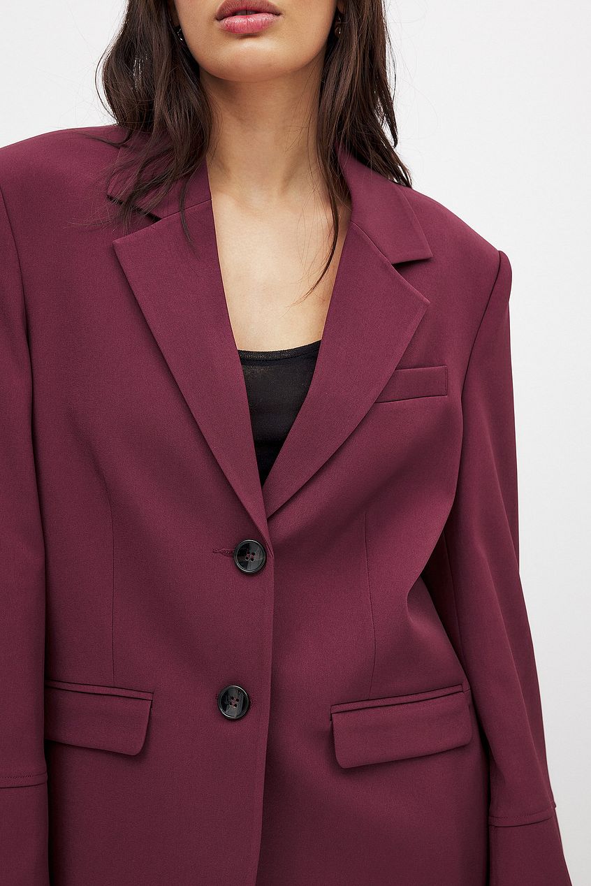 Bianca Burgundy Blazer