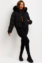 Eliana Puffer Jacket With Fur Hood
